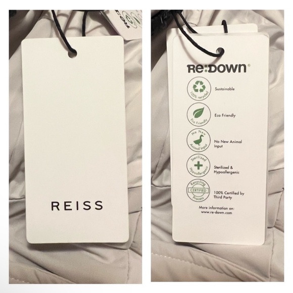 🛑 SOLD 🛑 New! REISS Mid Length “Astrid” Puffer Down Jacket Coat - Picture 14 of 15